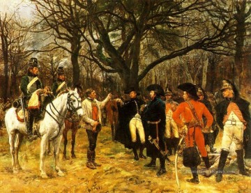 Information Général Desaix et le paysan 1867 militaire Jean Louis Ernest Meissonier Peinture à l'huile